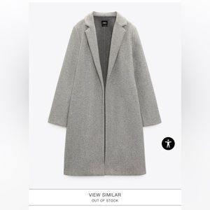 Zara felt texture coat